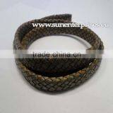 Braided Leather Round - Oval Braided 18 mm - SE-PB-Light Grey thumbnail-1