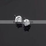 Hot Sale Silver 925 White CZ Stud Earrings Made in China ---ETGI-000101 thumbnail-4