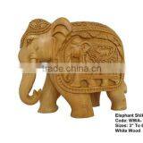 Elephant Carvings-india/animal Wood Carving/hanging Animal Wood Carving thumbnail-1