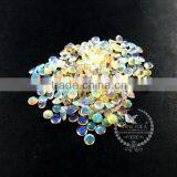 4-4.3mm Round Tiny Faceted White Opal Rainbow Color Semi Precious Loose Stone Gemstone Diy Ring Earrings Cabochon 4110116 thumbnail-2