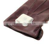 New Design Women Bluetooth Call Touch Screen PU Leather Gloves P-EWB030 thumbnail-3