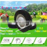 7"X1.5 Rubber Wheel/pneumatic Rubber Wheel/Diamond Pattern Wheel thumbnail-4