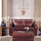 Genuine Leather Sofa Set. Small Table. Two Seat Sofa. Three Seat Sofa. Leather Chesrerfield Sofa B48184 thumbnail-1