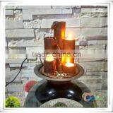 3 Tea Light Candle Holders Cascading Indoor Tabletop Water Fountain thumbnail-1