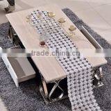 C387 2015 Hot Sale Marble Corner Table High Gloss Coffee Table thumbnail-2