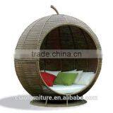 Round Daybed Cheap Outdoor Rattan Day Bed thumbnail-4
