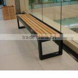 Pine Wood Outdoor Garden Bench thumbnail-2