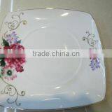 Hot Sales High Quality Nice Rose Flower Square Shape Ceramic Porcelain Dinner Set thumbnail-3