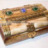 Small Jewelry Box,Buffalo Bone Jewelry Box,Designer Buffalo Bone Jewelry Box,Decorative Buffalo Bone Jewelry Box For Gifts thumbnail-1