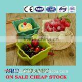 New Style Decorative Bakeware Square Shape Ceramic Bakeware With Handles thumbnail-1