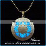 Handmade Night Light up Alloy Locket Glow Dark Necklace thumbnail-2