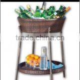Outdoor Rattan Wicker Cooler Stand thumbnail-1