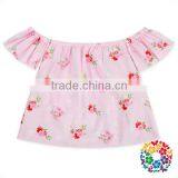 Baby Girls Summer Fresh Patterns Plain Top Outfits Short Sleeve Children Clothes thumbnail-3