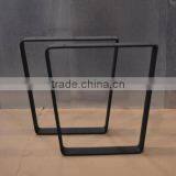 Wholesale 28 Inch Metal Flat Steel Black Coated Wood Furniture Feet thumbnail-3