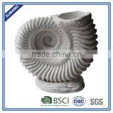 Ocean Series Poly Resin Waved Shell Vase thumbnail-1