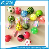 Hot selling soft 27mm 32mm 45mm custom printed bouncy ball toy for gashapon vending machine