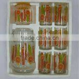 JK001 7pcs Glass Drinking Set With Printing thumbnail-4