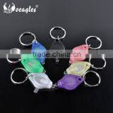 New Plastic LED Keychain White Light Keychain LED Light Promotion Gift LED Keyring With Insulation Layer China OEM Supplier thumbnail-5