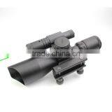 Compact 2.5-10X40 Riflescope Red Green Mil-Dot Reticle Attached Green Laser With Standard Weaver Rail Mount thumbnail-4