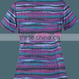 Fabric Knit Worthy Navy Scrub Top thumbnail-2