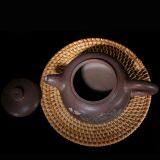 Purple Clay Chinese Nixing Peony Engraving Tea Pot Pure Handmade Big Capacity Teapot thumbnail-3