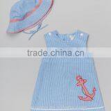 2017 New Design Fashion Baby Clothes Boutique Popular Style Short Sleeve Dress Summer Wear Baby Girl Dresses thumbnail-1