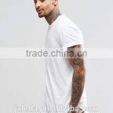 Factory Direct Sale Men Grey/white/black Summer Zip Back Plain Cerw Neck Short Sleeve Jersey T-shirt Custom thumbnail-4