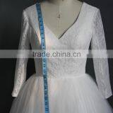 Applique Lace Short Lace Bridal Wedding Dress thumbnail-5
