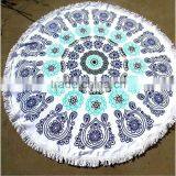 Indian Round Mandala Tapestry Roundie Throw Blanket Hippie Beach Towel Yoga Mat thumbnail-6
