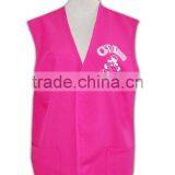 China Manufactory High Quality Vivid Color Unisex Tailored Front Open Vest thumbnail-2