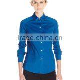 Women's High Quality Office Wear Formal Ink Color Long Sleeve Shirt Manufacturer thumbnail-1