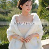 Luxury Faux Fur Cape/women Comfortable Muffler Winter Aux Fur Shawl