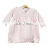 Round Neck Cardigan Cotton Knitting Baby Girl Sweater Dress thumbnail-2