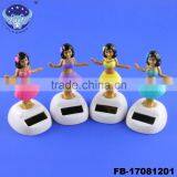 Hula Girl Solar Powered Dancing Figure Toy Promotional Solar Bobble Head Doll