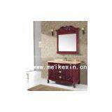 Oak Bathroom Triple Wash Stand With 2 Doors thumbnail-1