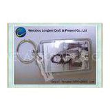 Photo frame acrylic key chain Offset printing , Plastic Photo Keychain