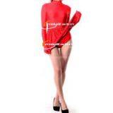 Red Leotard Spandex Dress thumbnail-1