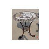 Iron & Marble Table thumbnail-1