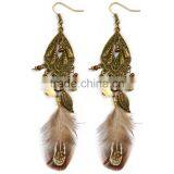 XP-TE-2188 Dangle Big Bali Jewelry Seed Bead Tassel Earring