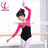 Wholesale Kids Girls Training Dance Costumes 100% Cotton Gymnastics Leotards thumbnail-1