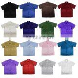 Lofbaz Men Casual Camp Work Everyday Button Down Plain Long / Short Sleeve Shirts thumbnail-3
