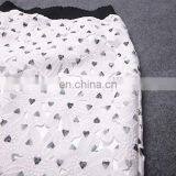 Blue Color Heart Shape Print Two Piece Over Knee Dress Set thumbnail-5