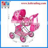 Doll Pram Baby Stroller Pretend Play Toy thumbnail-1