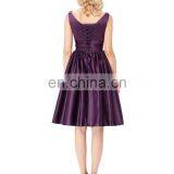 Grace Karin Sleeveless V-Neck Satin Purple Color Homecoming Dress Short Prom Party Dress 8 Size US 2~16 GK000126-2 thumbnail-3