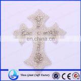 Women's Fashion Elegant Gold-plated High Quality Crystal Manual Nail Bead Cross Dressing The Bride Clothing Accessories thumbnail-1