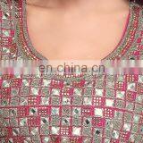 Dark Pink Color Raw Silk Readymade Blouse for Women thumbnail-4