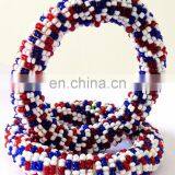 Tribal Bangles-Pearl Beaded Bangles-Fashion Wear Pearl Bracelet-Beach Wear Bangles-traditional Pearl Beaded Bangles thumbnail-1