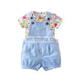 Latest design baby girl clothes shirt and pants sets kids fashion clothes