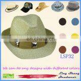 LSP32 Wholesale Price Big Shining Diamonds 100% wholesale Paper Straw Hat cheap