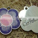 Custom Design Metal Keychains With Epoxy Flower Shape thumbnail-5